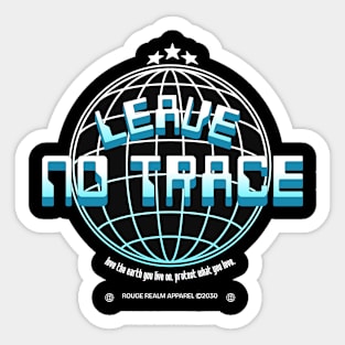 leave no trace design Sticker